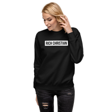 Load image into Gallery viewer, Rich Christian Black Unisex Premium Sweatshirt
